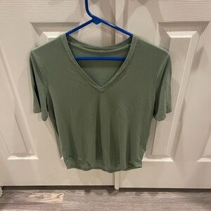 Green V-Neck T-Shirt
